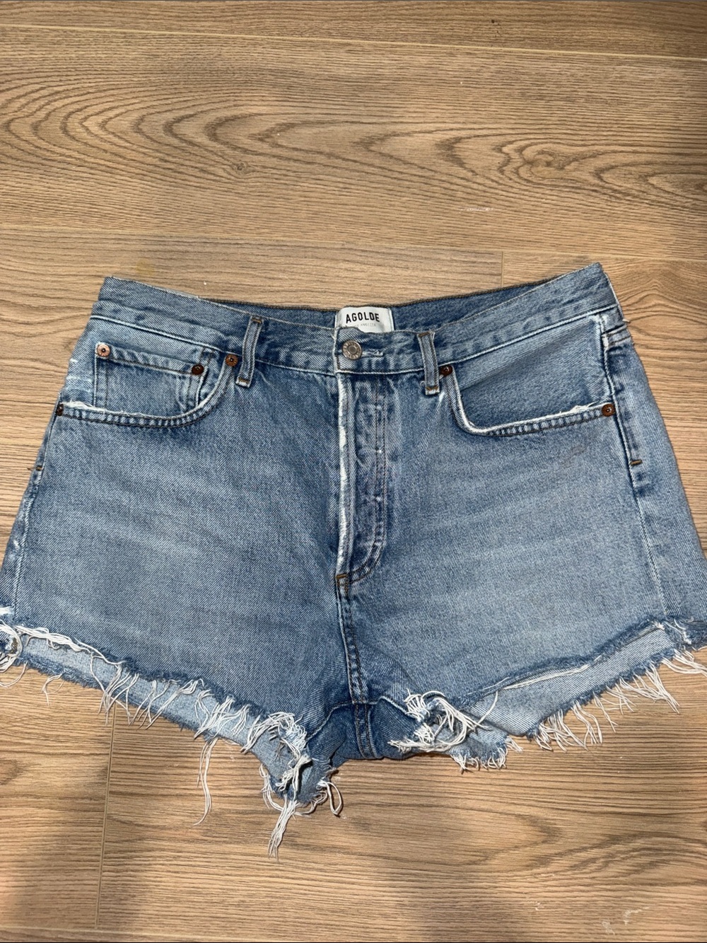 Agolde Parker Denim Shorts